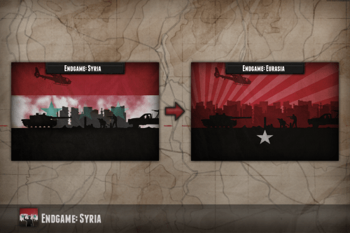 Title changes from 'Syria' to 'Eurasia'...