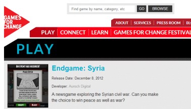 Endgame:Syria on Games For Change